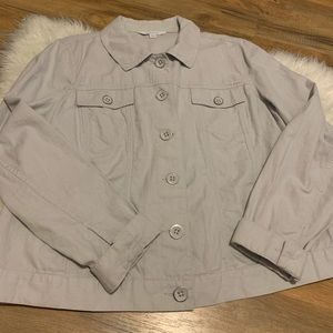 Gray Relativity Button Up Top